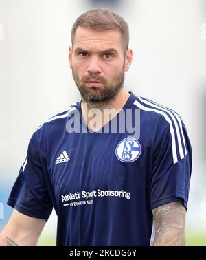 Firo : 06/29/2023, football, football, 2e division, 2e Bundesliga, Saison 2023/2024, FC Schalke 04, entraînement, U23 Schalke 04, Pierre-Michel LASOGGA fait partie de l'effectif Banque D'Images