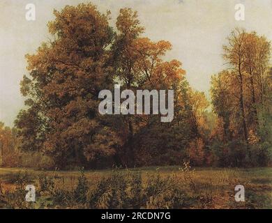 Automne 1892 par Ivan Shishkin Banque D'Images