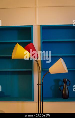 Reconstruction de l'appartement de type E2 de la Cité radieuse de Marseille par le Corbusier, , Musée de l'Architecture et du Patrimoine au Palais de CH Banque D'Images