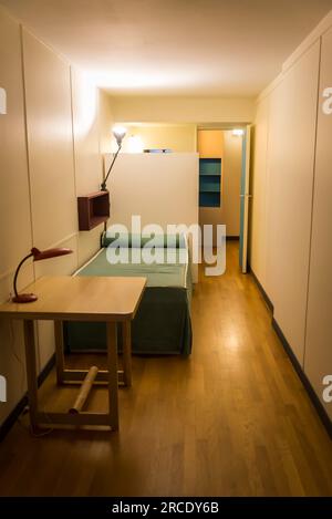 Reconstruction de l'appartement de type E2 de la Cité radieuse de Marseille par le Corbusier, , Musée de l'Architecture et du Patrimoine au Palais de CH Banque D'Images