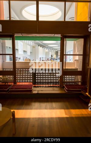 Reconstruction de l'appartement de type E2 de la Cité radieuse de Marseille par le Corbusier, , Musée de l'Architecture et du Patrimoine au Palais de CH Banque D'Images