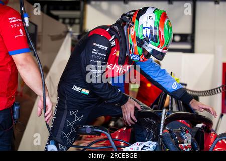 Rome, Italie. 14 juillet 2023. DARUVALA Jehan (ind), Mahindra Racing, Spark-Mahindra, Mahindra M9-Electro, portrait lors de l'ePrix Hankook Rome 2023, 10e réunion du Championnat du monde ABB FIA Formula E 2022-23, sur le circuit Cittadino dell'EUR du 14 au 16 juillet 2023 à Rome, Italie - photo Julien Delfosse/DPPI crédit : DPPI Media/Alamy Live News Banque D'Images