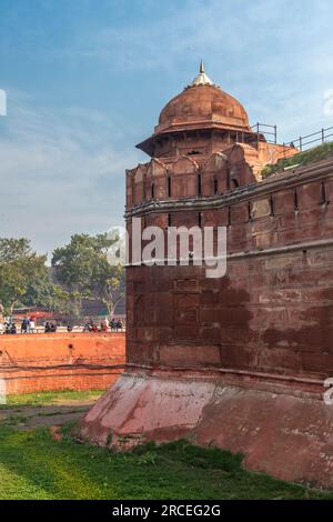 Complexe de fort rouge à New Delhi, Inde. Banque D'Images