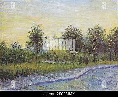 Chemin dans le Parc Voyer d'Argenson à Asnières 1887 ; Paris, France par Vincent van Gogh Banque D'Images