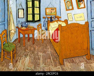 Chambre de Vincent à Arles 1889 ; Arles, Bouches-du-Rhône, France de Vincent van Gogh Banque D'Images