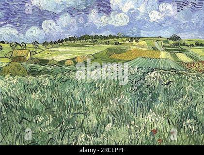 Plaine près d'Auvers 1890 ; Auvers-sur-oise, France de Vincent van Gogh Banque D'Images