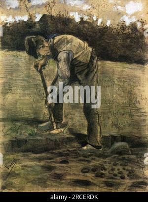 A Digger 1881 ; pays-Bas de Vincent van Gogh Banque D'Images