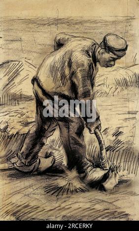 Digger 1881 ; pays-Bas de Vincent van Gogh Banque D'Images