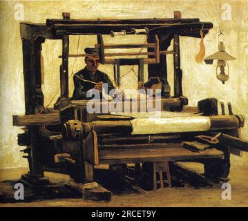 Weaver, vu du Front 1884 ; Nunen / Nuenen, pays-Bas par Vincent van Gogh Banque D'Images