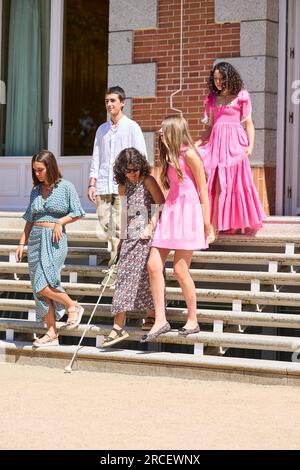 Madrid, Madrid, Espagne. 14 juillet 2023. Princesse Sofia assiste à une audience du Comité espagnol de la Fondation United World Colleges au Palais Zarzuela le 14 juillet 2023 à Madrid, Espagne (crédit image : © Jack Abuin/ZUMA Press Wire) USAGE ÉDITORIAL SEULEMENT! Non destiné à UN USAGE commercial ! Crédit : ZUMA Press, Inc./Alamy Live News Banque D'Images