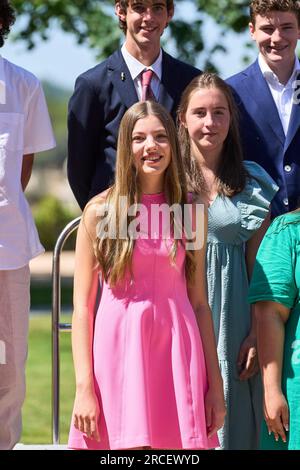 Madrid, Madrid, Espagne. 14 juillet 2023. Princesse Sofia assiste à une audience du Comité espagnol de la Fondation United World Colleges au Palais Zarzuela le 14 juillet 2023 à Madrid, Espagne (crédit image : © Jack Abuin/ZUMA Press Wire) USAGE ÉDITORIAL SEULEMENT! Non destiné à UN USAGE commercial ! Crédit : ZUMA Press, Inc./Alamy Live News Banque D'Images