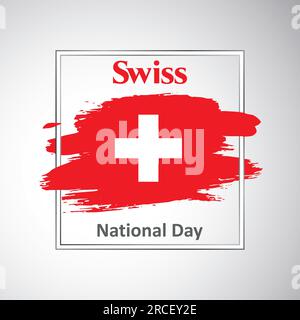 Fête nationale de la Suisse Illustration de Vecteur