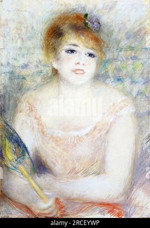 Mlle. Jeanne Samary de Pierre Auguste Renoir (1841-1919), pastel, c. 1878 Banque D'Images