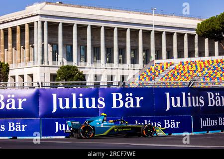 Rome, Italie. 14 juillet 2023. 04 FRIJNS Robin (nld), Team ABT - CUPRA, Spark-Mahindra, Mahindra M9-Electro, action lors de l'ePrix Hankook Rome 2023, 10e réunion du Championnat du monde ABB FIA Formula E 2022-23, sur le circuit Cittadino dell'EUR du 14 au 16 juillet 2023 à Rome, Italie - photo Bastien Roux/DPPI crédit: DPPI Media/Alamy Live News Banque D'Images