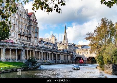 Une photo de l'architecture unique à Bath Banque D'Images