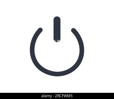 Symbole d'alimentation en veille. Symboles graphiques à utiliser sur l'équipement. Illustration de Vecteur