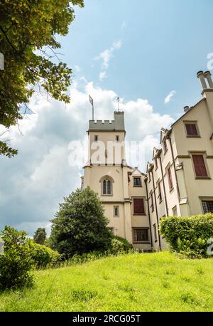 Le Castello dal Pozzo, station historique sur le lac majeur, situé dans le village de Oleggio Castello, Verbania, Italie Banque D'Images