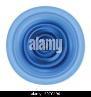 Vibrations. Vagues ondulées bleues. Vibration circulaire. Motif graphique vectoriel avec membrane aqua isolée sur fond blanc Illustration de Vecteur