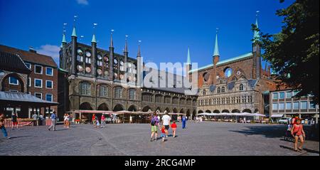 Centre-ville historique, Lubeck, Allemagne Banque D'Images