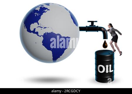 Concept de l'activité pétrolière mondiale Banque D'Images