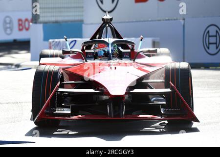 Rome, Latium. 14 juillet 2023. Sacha Fenestraz team Nissan lors des essais libres de l'Eprix à Rome. Rome (Italie), 14 juillet 2023 Photographer01 crédit : Agence de photo indépendante/Alamy Live News Banque D'Images