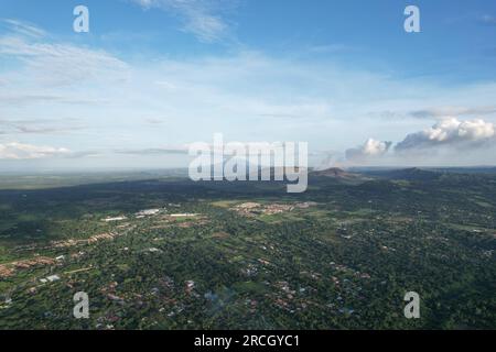 Nicaragua thème de voyage vue aérienne drone. Destination de voyage en Amérique centrale Banque D'Images