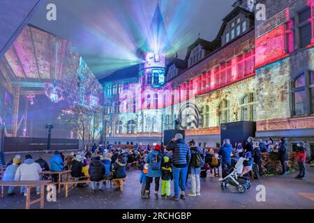 Spectacle Illuminarium, Zurich, Suisse. Banque D'Images