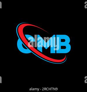 Logo CMB. Lettre CMB. Logo de la lettre CMB. Initiales logo CMB lié à un cercle et logo monogramme majuscule. Typographie CMB pour la technologie, les entreprises Illustration de Vecteur