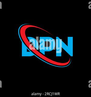 Logo DPN. Lettre DPN. Logo de la lettre DPN. Initiales DPN logo lié avec cercle et logo monogramme majuscule. Typographie DPN pour la technologie, les entreprises Illustration de Vecteur