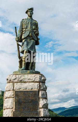 Inveraray War Memorial, Loch Fyne, Argyll, Scotland, UK Stock Photo