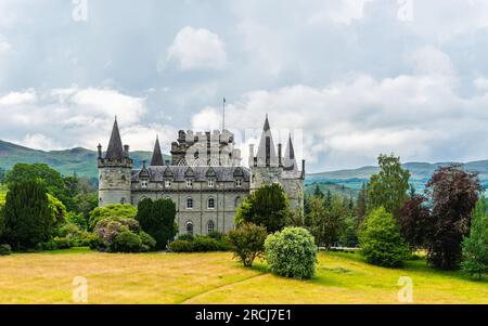 Château d'Inveraray, Clan Campbell, Loch Fyne, Argyll, Écosse, ROYAUME-UNI Banque D'Images