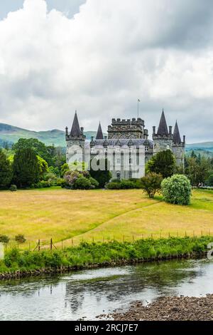 Château d'Inveraray, Clan Campbell, Loch Fyne, Argyll, Écosse, ROYAUME-UNI Banque D'Images