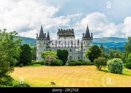 Château d'Inveraray, Clan Campbell, Loch Fyne, Argyll, Écosse, ROYAUME-UNI Banque D'Images