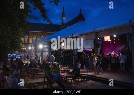 Gand, Belgique. 14 juillet 2023. L'illustration montre le festival de jazz de Gand à Gand, vendredi 14 juillet 2023. L'édition de cette année aura lieu du 5 au 15 juillet. BELGA PHOTO NICOLAS MAETERLINCK crédit : Belga News Agency/Alamy Live News Banque D'Images