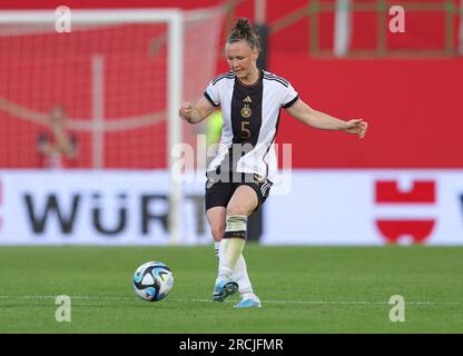 Furth, Deutschland. 07 juillet 2023. Firo : football 07.07.2023, test match, match amical, préparation pour la coupe du monde 2023, coupe du monde féminine saison 2023/2024, match national 23/24, équipe nationale senior féminine, Allemagne, Allemagne - Zambie 2:3, action individuelle, Marina Hegering, GER/dpa/Alamy Live News Banque D'Images