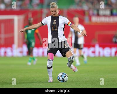 Furth, Deutschland. 07 juillet 2023. Firo : football 07.07.2023, test match, match amical, préparation pour la coupe du monde 2023, coupe du monde féminine saison 2023/2024, match national 23/24, équipe nationale senior féminine, Allemagne, Allemagne - Zambie 2:3, action individuelle, Alexandra Popp, GER/dpa/Alamy Live News Banque D'Images