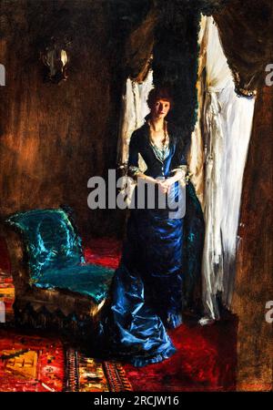 Madame Paul Escudier de John Singer Sargent. Original de l'Art Institute of Chicago. Banque D'Images