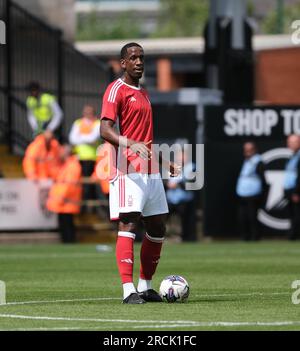 Meadow Lane, Nottingham, Royaume-Uni. 15 juillet 2023. Pré-saison football amical, Notts County contre Nottingham Forest ; Willy Boly de Nottingham Forest Credit : action plus Sports/Alamy Live News Banque D'Images