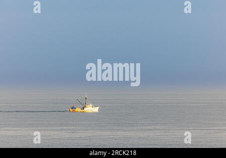 bateau de pêche au large de montauk Banque D'Images