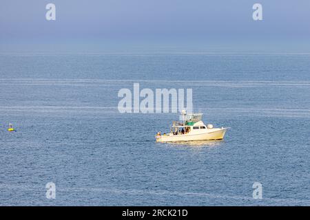 bateau de pêche au large de montauk Banque D'Images