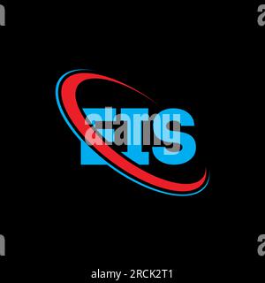 Logo EIS. Lettre EIS. Logo de la lettre EIS. Initiales logo EIS lié avec cercle et logo monogramme majuscule. Typographie EIS pour la technologie, les entreprises Illustration de Vecteur