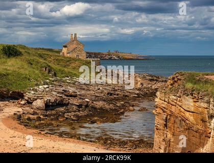 The Bathing House à Howick, près de Craster sur la côte du Northumberland, au nord-est de l'angleterre, royaume-uni Banque D'Images