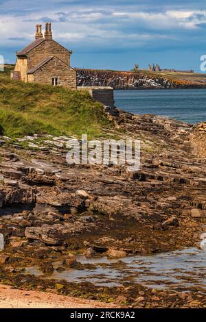 The Bathing House à Howick, près de Craster sur la côte du Northumberland, au nord-est de l'angleterre, royaume-uni Banque D'Images