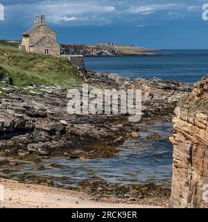 The Bathing House à Howick, près de Craster sur la côte du Northumberland, au nord-est de l'angleterre, royaume-uni Banque D'Images