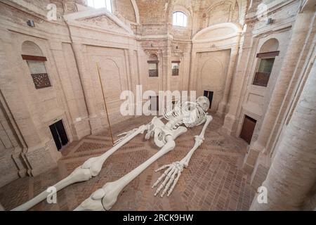 Ancienne église SS. Trinité à Annunziata, Gino de Dominicis, calamita Cosmica, Foligno, Pérouse, Ombrie, Italie Banque D'Images