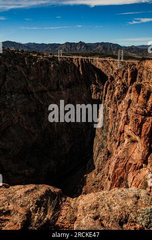 Parc Royal gorge Bridge dans la ville de Cañon, Colorado Banque D'Images