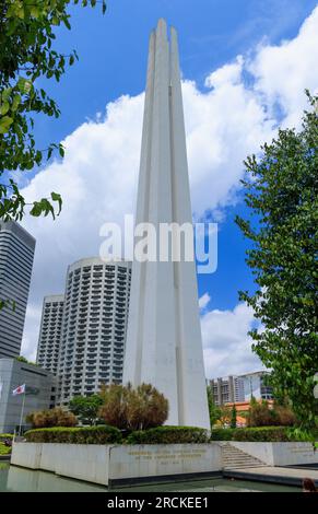 Le Civilian War Memorial, Beach Road, Singapour Banque D'Images