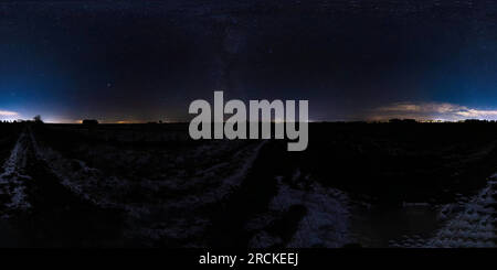 Vue panoramique à 360° de Ciel nocturne pris près d'Askov 2022 backup