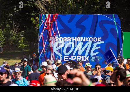 Rome, Italie. 15 juillet 2023. Rome, Italie. 15 juillet 2023. Illustration lors de l'ePrix Hankook Rome 2023, 10e réunion du Championnat du monde ABB FIA Formula E 2022-23, sur le circuit Cittadino dell'EUR du 14 au 16 juillet 2023 à Rome, Italie - photo Bastien Roux/DPPI crédit : DPPI Media/Alamy Live News crédit : DPPI Media/Alamy Live News Banque D'Images
