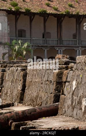 Fort de San Jerónimo de Portobelo (XVII siècle), Portobelo, Panama, Amérique centrale - stock photo Banque D'Images